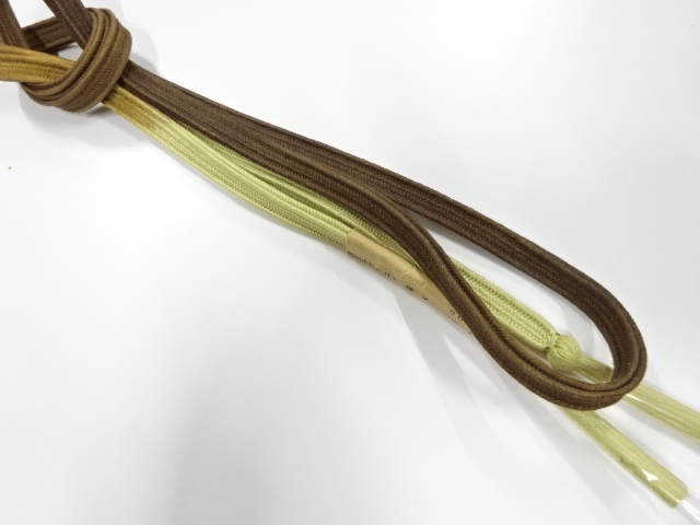 未使用品　正絹　手組帯締め